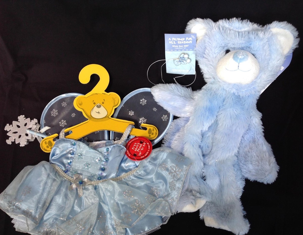 build a bear blue dress NWT WINTER sparkly Friend Fur all Seasons & fairy 2007 Select your size:EU 46 - US 12 / 12.5