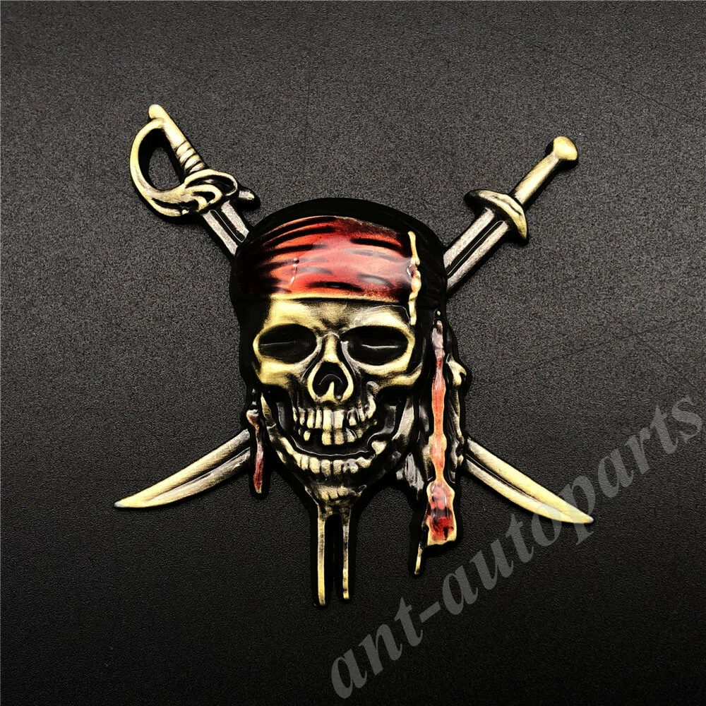 3D Skull Car Emblem 2-Pack Big Black Metal Skull Skeleton Emblems – Evil Bone Car Badge Decals Or Stickers Skull Motorcycle Decals - Foto 10