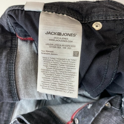 Jack&Jones Glenn Gris Elástico Ajustado Vaqueros Talla W36 L34 - Imagen 8 de 12