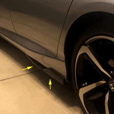 74.5cm Universal Car Side Skirts Rocker Splitters Winglet Diffuser Wings Black