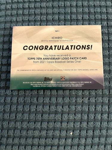 2021 Topps Serie 1&2 & aktualisiert 70th Anniversary LOGO Patchkarten Ihrer Auswahl - Bild 3 von 31