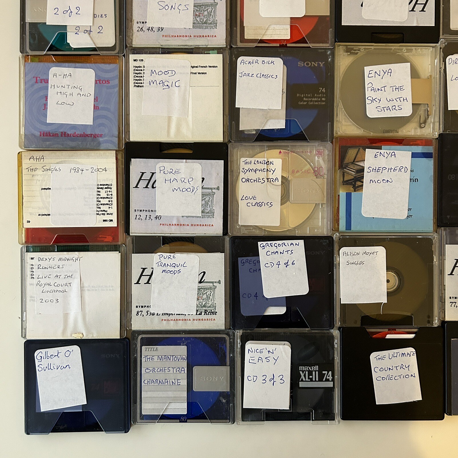 50 x Recordable Mini Discs (74 And 80) Various Music TDK SONY MAXWELL