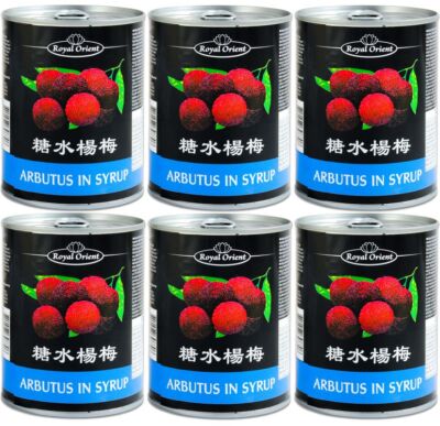 [ 6x 567g / 230g ATG ] Royal Orient Arbutus Früchte in Sirup | Erdbeerbaum Fruch