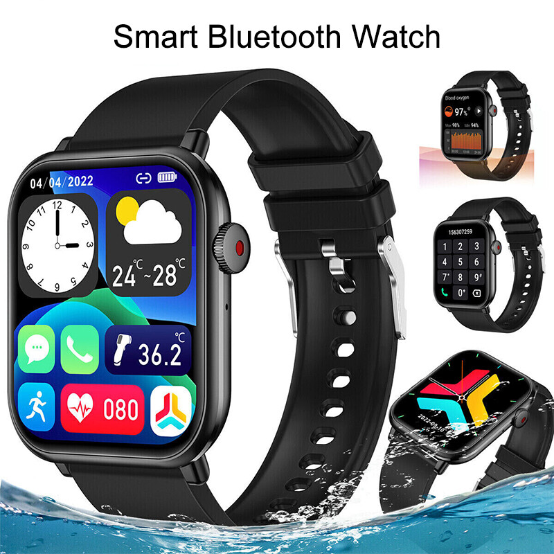 Smart Watch Waterproof Smartwatch Bluetooth for iPhone Samsung for Men/Women