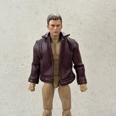 PB-STLD-JKT: 1/12 Maroon Faux Leather Starlord Jacket for 6