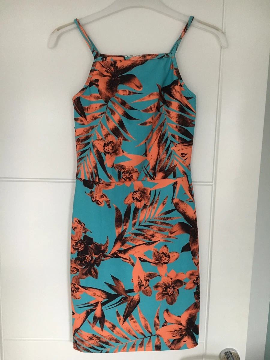 Miss selfridge top blue floral dress