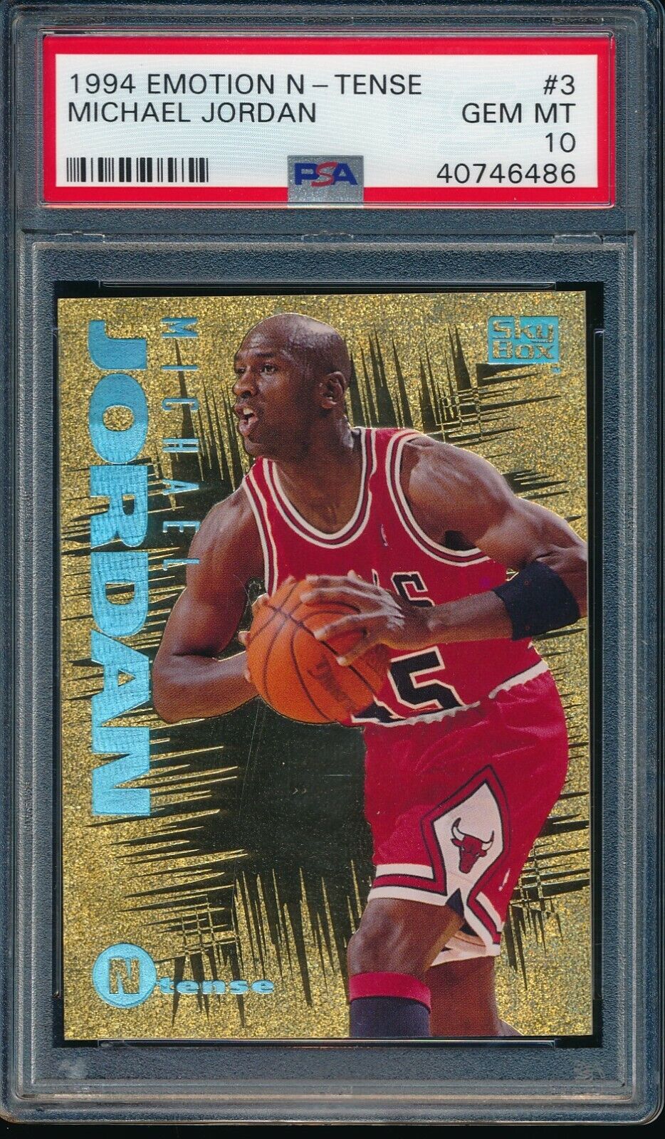 1994-95 Skybox Emotion #100 Michael Jordan Air Jordan Wearing #45