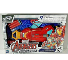 NERF Hasbro Marvel Avengers Iron Man Strike Gauntlet Toy with 3 Darts Outdoor