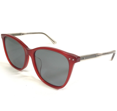 Bottega Veneta Sunglasses BV0079SA 003 Clear Red Square  display picture 3