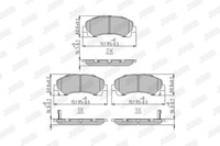 Jurid 573467J Bremsbelagsatz Scheibenbremse FüR Chevrolet Isuzu