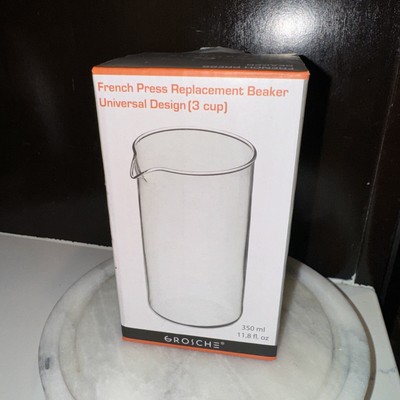 Replacement Beaker For French Presses 350 Ml/11.8 Fl. Oz Borosilicate Heatresist
