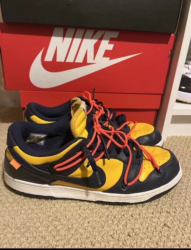 OFF WHITE X NIKE Taglia 13 Nike Dunk Low x OFF WHITE University G 2019 USATE