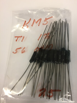 KM5 T1   56 OHM  OHM 1% RESISTORS 25 PCS NOS