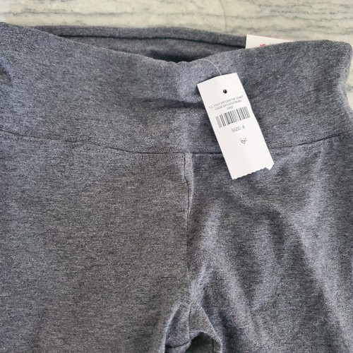NWT - Lot of 2 Justice Girls Gray Pedal Pants Size 8 - Picture 3 of 8