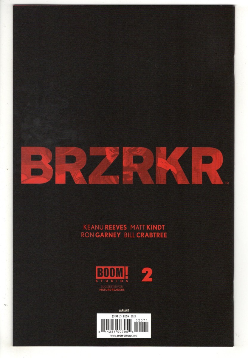 BRZRKR #2 (2021) - GRADE NM - LIMITED 1:100 RETAILER INCENTIVE
