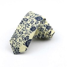 Sand Floral Extra Slim Tie