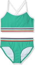 Kanu Surf Girl's Tanya UPF 50 Beach Sport Athletic Bikini - Atlantis - 6X