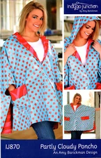 Indygo Junction IJ870 Poncho Sewing Pattern Lined Rain Shine Cloudy Misses