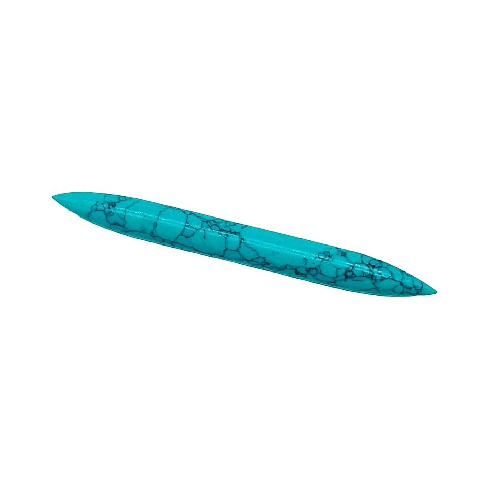 Piercing corporal naga cristal turquesa tribal tabique colmillo espiga nariz joyería medidor Foto 4 de 4