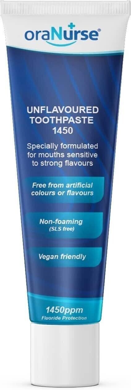 OraNurse Toothpaste Unflavoured Original 50ml - Pack of 3 Toothpaste ...