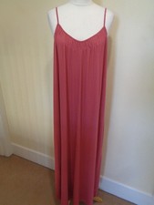 ZARA BRAND NEW DARK PINK SLEEVELESS MAXI T-SHIRT DRESS - SIZE SMALL
