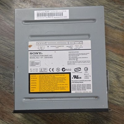 Sony CRX320EE ATAPI Internal Desktop CD-R/RW DVD-ROM Drive Black 5.25''