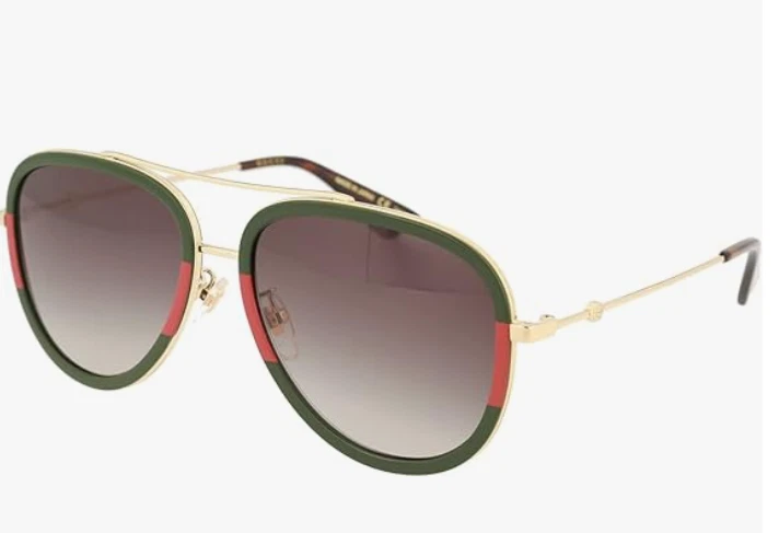 Gucci — Gucci GG0062S -003 Women's Gold  Sunglasses 57-17-140