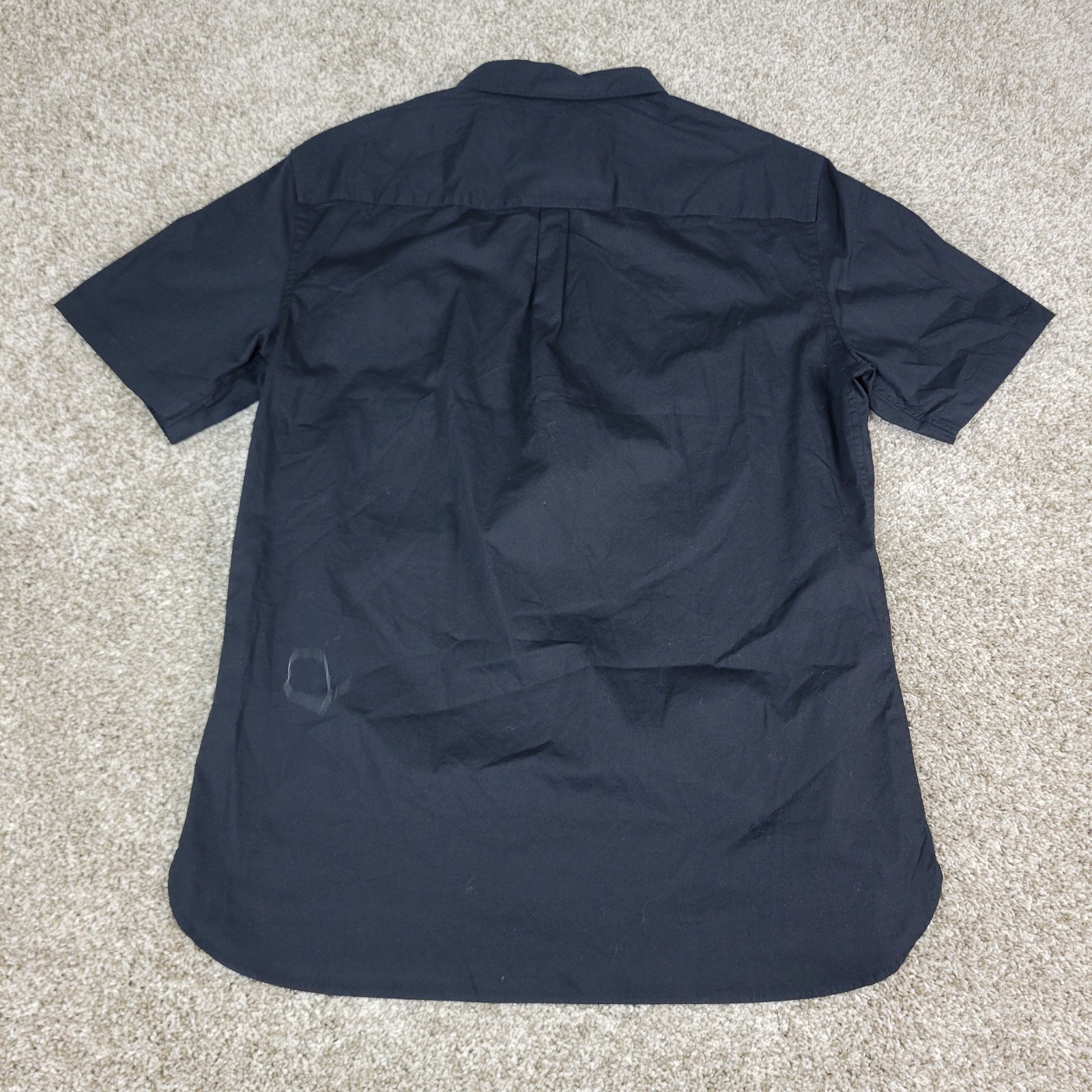 All Saints Mens Large Solid Black Button Down Sho… - image 3