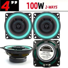 4'' Inch 2 Way Car Audio Coaxial Speakers 100W Auto Door Loudspeaker Stereo HIFI