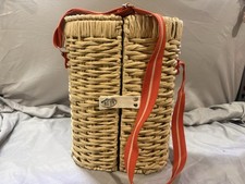 Hearth Hand with Magnolia Romantic Picnic Bottle 2 Glass Carrier Set NWT
