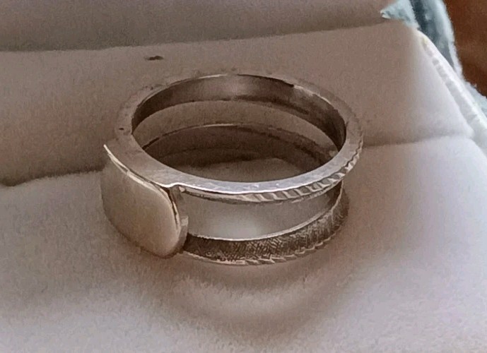 14k Solid White Gold Solitaire Enhancer Guard Wra… - image 8