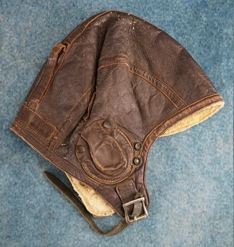 WW2 US Navy 1092W flight helmet pilot Air Corps Force military veteran estate