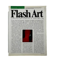 Flash Art Italia Edizione Italiana 144 giugno 1988 Gino De Dominicis Dino Gavina