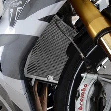 R&G Racing Titanium Aluminum Radiator Guard For 20-24 Triumph Daytona 765 Moto2