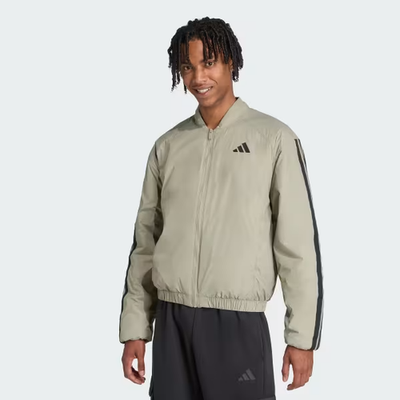 adidas Essentials 3 Stripe Insulated Bomber Jacket (JV5170) Men