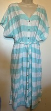 D & Co BEACH Tunic Size XL Button Front Short Sleeve Button Dress