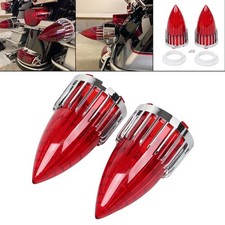 3 1/4" Turn Signal Light Red Lens Screw-in For Harley Heritage Springer/Softail