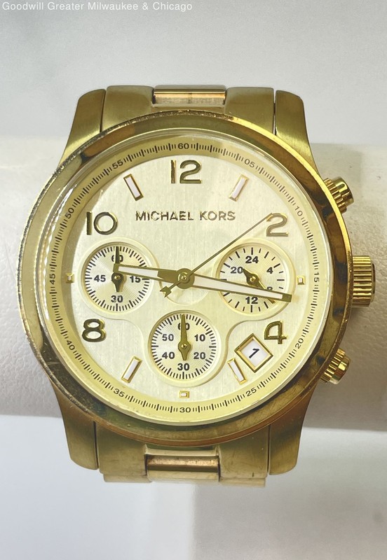 Michael Kors Gold Tone Chronograph Watch 131.7g