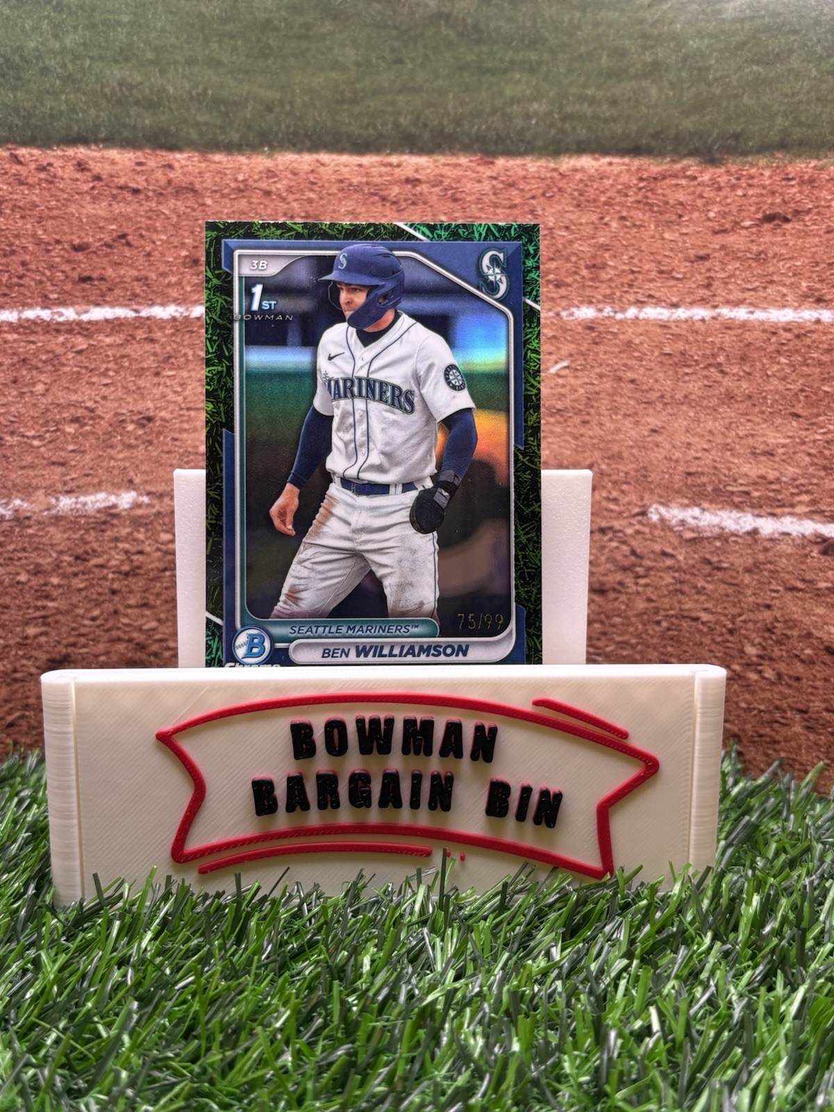 Ben Williamson 2024 Bowman Chrome #BCP-67 Green Grass Refractor #75/99