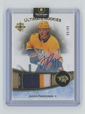 2022-23 Upper Deck Ultimate Collection Rookies Auto Patch /99 Juuso Parssinen