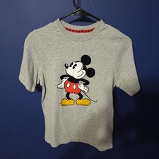 Disney Mickey Mouse Grey Short Sleeve Youth Kids T-Shirt/Top 14/16