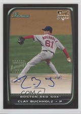 2008 Bowman Clay Buchholz #221 Auto 4r6