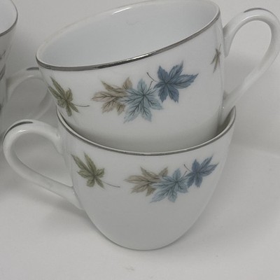 Lot of 4 Grant Crest Fine China ''Four Seasons'' Tea Coffee Cups - Japan