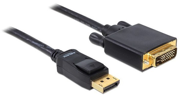 Delock Adapter / Kabel / Stecker Displayport > DVI 24+1 Kabel (2M)-image