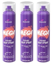 BL Aussie Mega Hairspray Light Hold 10oz X 3 Packs
