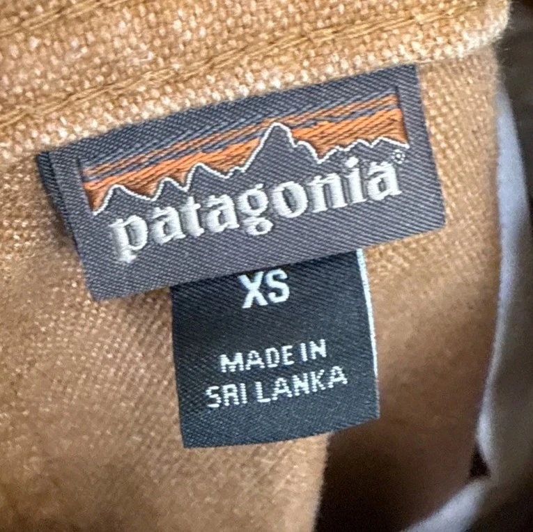 Mono con tirantes Patagonia de lona de cáñamo carpintero doble rodilla para mujer XS marrón 56425 Foto 3 de 4