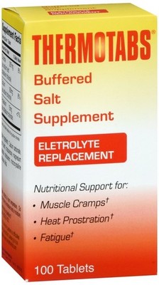 THERMOTABS Buffered Salt Supplement Electrolyte Replacement Tablets 100 EA