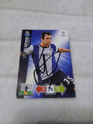 Trading Card Signed Steven Defour FC Postage NEW 