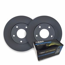 REAR RDA DISC BRAKE ROTORS & H/D PADS FOR BMW 740I 4.0L V8 E65 6/2005-2/2009 RDA