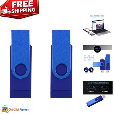 High Capacity 64GB Metal Swivel USB Flash Drive - Reliable Data Storage Duo